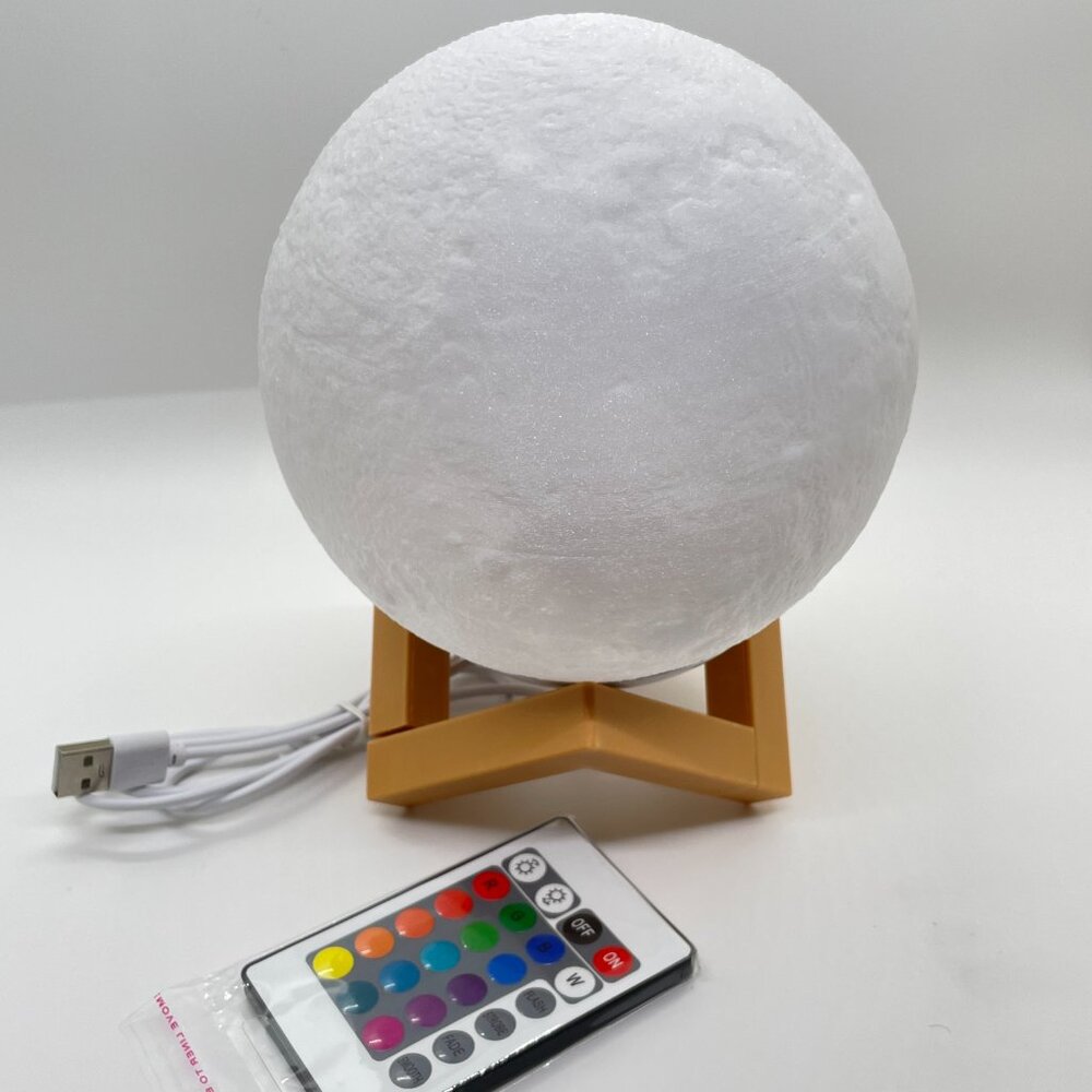 NIB LED Color Changing Moon Lamp Nightlight - Picture 3 of 9
